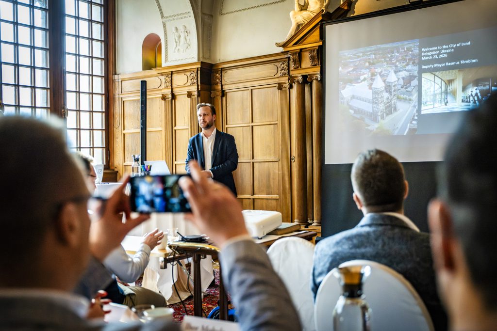Deputy Mayor of the City of Lund, Mr Rasmus Törnblom